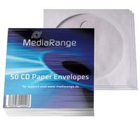MediaRange 50 Pochettes papier pour CD et DVD - blanc