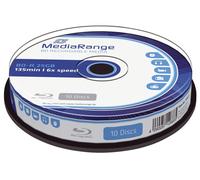 MediaRange Bluray 25GB 10pcs BD-R Spindel 6x