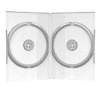 MediaRange BOX26 étui disque optique Boîtier DVD 2 disques Transparent - Étuis disques optiques (Boîtier DVD, 2 disques, Transparent, Plastique, 120 mm, 136 mm)
