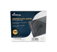 MediaRange Pochettes CD BOX04 – Plastique transparent 50 pièces pour boîtiers 10,4 mm