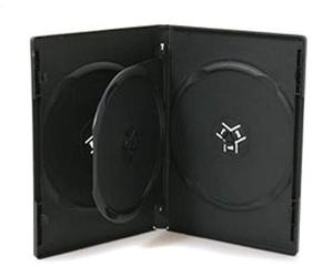 MediaRange BOX15 Housse pour CD - Housse pour CD (Noir, en Plastique, 3 disques)