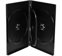 MediaRange BOX17 étui disque optique Boîtier DVD 4 disques Noir, Étui de protection