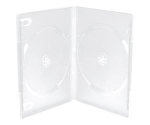 MediaRange BOX26 étui disque optique Boîtier DVD 2 disques Transparent - Étuis disques optiques (Boîtier DVD, 2 disques, Transparent, Plastique, 120 mm, 136 mm)