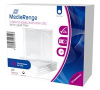 MediaRange BOX31-T étui disque optique Boîtier double 1 disques Transparent