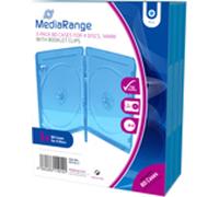 MEDIARANGE BOX38-4-30 - Boîte à bijoux - 4 disques - Bleu - Transparent - Plastique - 120 mm - Résistant à la poussière - Résistant aux rayures