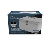 MediaRange BOX75 CD/DVD Suitcase Holds 200 Silver