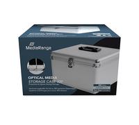 Mallette à CD MediaRange BOX76 300 CDs/DVDs/disques Blu-ray aluminium argent (l x H x P) 301 x 180