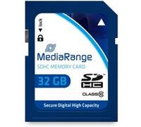 MediaRange - Carte mémoire flash - 32 Go - Class 10 - SDHC - bleu Bleu G