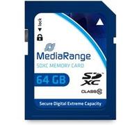 MediaRange - Carte mémoire flash - 64 Go - Class 10 - SDXC - bleu Bleu G