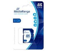MediaRange Carte mémoire SDHC Classe 10 8 Go Bleu