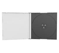 MediaRange CD Jewelcase Single tray - Coffret pour CD - capacité : 1 CD/DVD - noir (pack de 100)