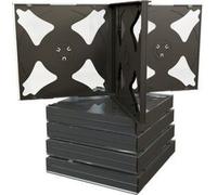 MediaRange CD-Leerhülle für 4 Dics 22mm schwarzes Tray 5pcs