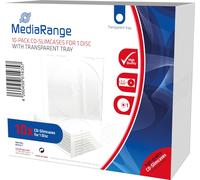 MediaRange CD-Leerhülle schmal für 1 Disc 5.2mm transpa. 10x