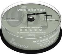 MediaRange CD-R AUDIO 700mb 80Min 48x 25er Cakebox