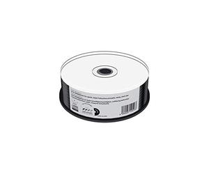 MediaRange CD-R Imprimable, Surface Noire, 52x, 25 pièces en boîte à gâteau