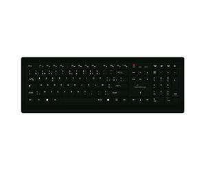 MediaRange Clavier sans fil AZERTY (Belgique), plein format, noir