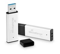 MediaRange Clé USB 3.0 Haute Performance 32 Go - Mini clé USB avec boîtier en Aluminium de qualité supérieure - Extension de mémoire Externe avec Vitesse de Lecture allant jusqu'à 130 Mo/s, Couleur