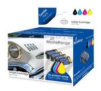 MediaRange Combo Pack - Pack de 5 - noir, jaune, cyan, magenta - compatible - cartouche d'encre (alternative pour : Epson T0891, Epson T0892, Epson T0893, Epson T0894) - pour Epson Stylus S21, SX105,