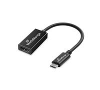 MediaRange Convertisseur Audio et vidéo USB Type-C vers HDMI, 20 cm, Noir