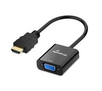 MediaRange Convertisseur vidéo HDMI vers VGA (HD15) - 20 cm - Noir