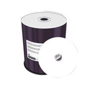 MediaRange Professional Line DVD-R 4,7 GB| 120 Min Vitesse d'écriture 16 x, Imprimable sur Toute la Surface (imprimante à Jet d'encre) Proselect Blanc, entièrement métallisé