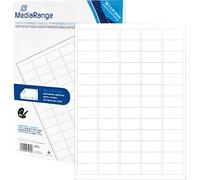 MediaRange Étiquettes 38,1x21,2mm 3250 pcs. fort adhésif blanc