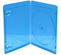 MediaRange Étui de protection BOX39-50 étui disque optique Boîtier Blu-ray 1 disques Bleu, Transparent
