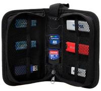 MediaRange Flashdrive wallet - Sacoche de transport pour unité de stockage - capacité : 6 lecteurs flash USB, 3 cartes mémoire SD