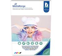 MediaRange - Haute-brillance - enduit - A4 (210 x 297 mm) - 220 g/m² - 100 feuille(s) papier photo G