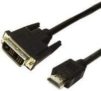 MediaRange HDMI-Kabel DVI 2,0m MRCS118, 2 m, HDMI, DVI, MRCS118 (MRCS118, 2 m, HDMI, DVI, Gold, Black, Male/Male)
