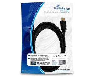 MediaRange HDMITM High Speed Connection Cable with Ethernet Gold-Plated Contacts