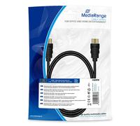 MediaRange HDMITM High Speed with Ethernet Connection Cable, Gold-Plated Contact