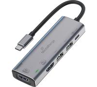 MediaRange HUB Adaptateur multiport USB-C 5 en 1, noir