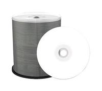 MediaRange Inkjet Fullsurface-Printable - 100 x DVD+R - 4.7 Go 16x - blanc - surface imprimable par jet d'encre - spindle