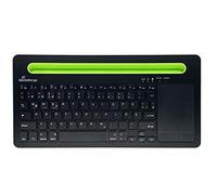 MediaRange Keyboard Bluetooth Qwertz German, Swiss Black, Green, W128273671 (German, Swiss Black, Green)