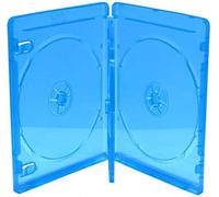MediaRange Lot de 30 boîtiers BD 3 disques 14 mm pour 3 Blu-Ray/DVD/CD Bleu/Transparent