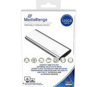 MediaRange MR1100 - SSD - 120 Go - externe (portable) - M.2 - USB 3.2 Gen 2 (USB-C connecteur) - argent Argent, Argent G