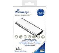 MediaRange MR1101 - SSD - 240 Go - externe (portable) - M.2 - USB 3.2 Gen 2 (USB-C connecteur) - argent Argent, Argent G