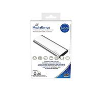 MediaRange MR1103 - SSD - 960 Go - externe (portable) - USB 3.2 Gen 2 (USB-C connecteur) - argent