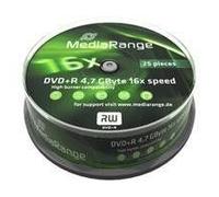 MediaRange DVD+R MR404 4,7 Go 16x 120 min - Pack de 25 (Cake Box) inscriptible une fois
