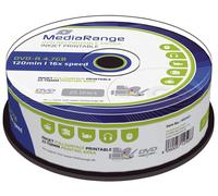 MediaRange MR407 DVD-R - 4.7GB/120Min, 16x/broche, imprimable, pack de 25