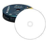 MediaRange MR509 Lot de 10 BD-R DL 50 Go, vitesse 6 x, blanc
