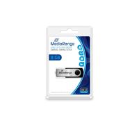 MediaRange MR908 8Go USB 2.0 Type-A / Micro-USB, Lecture 13Mo/s, Ecriture 5Mo/s, Format Pivotant, Compatible Linux & Mac, 56x11x11mm, 15g