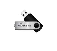 MediaRange MR911 Flexi USB Stick 32GB 15MB/s USB 2.0 black-silver oneSize
