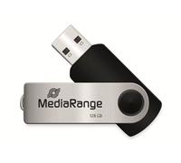 MediaRange MR913 Flexi USB Stick 128GB 15MB/s USB 2.0 black-silver 128 GB