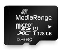 MediaRange MR945 - Carte mémoire flash (adaptateur microSDXC vers SD inclus(e)) - 128 Go - UHS-I / Class10 - microSDXC - noir Noir G