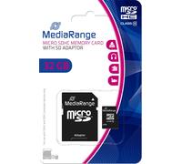 MediaRange MR959 Carte mémoire Micro SDHC 32 Go classe 10 avec adaptateur de carte SD
