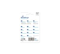MediaRange MR965 64Go SDXC Classe 10 - Vitesse Lecture 60Mo/s, Ecriture 15Mo/s - Compatible Windows, macOS, Linux - 24x32x2mm - Bleu