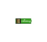 MediaRange Clé USB MR977 - USB 2.0 32 Go nano clipsable Vert