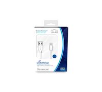 MediaRange MRCS178 Câble Lightning vers USB A 1m Blanc - USB 2.0 480 Mbit/s - Connecteurs Mâle Droit - Certification MFi - 1 Pièce